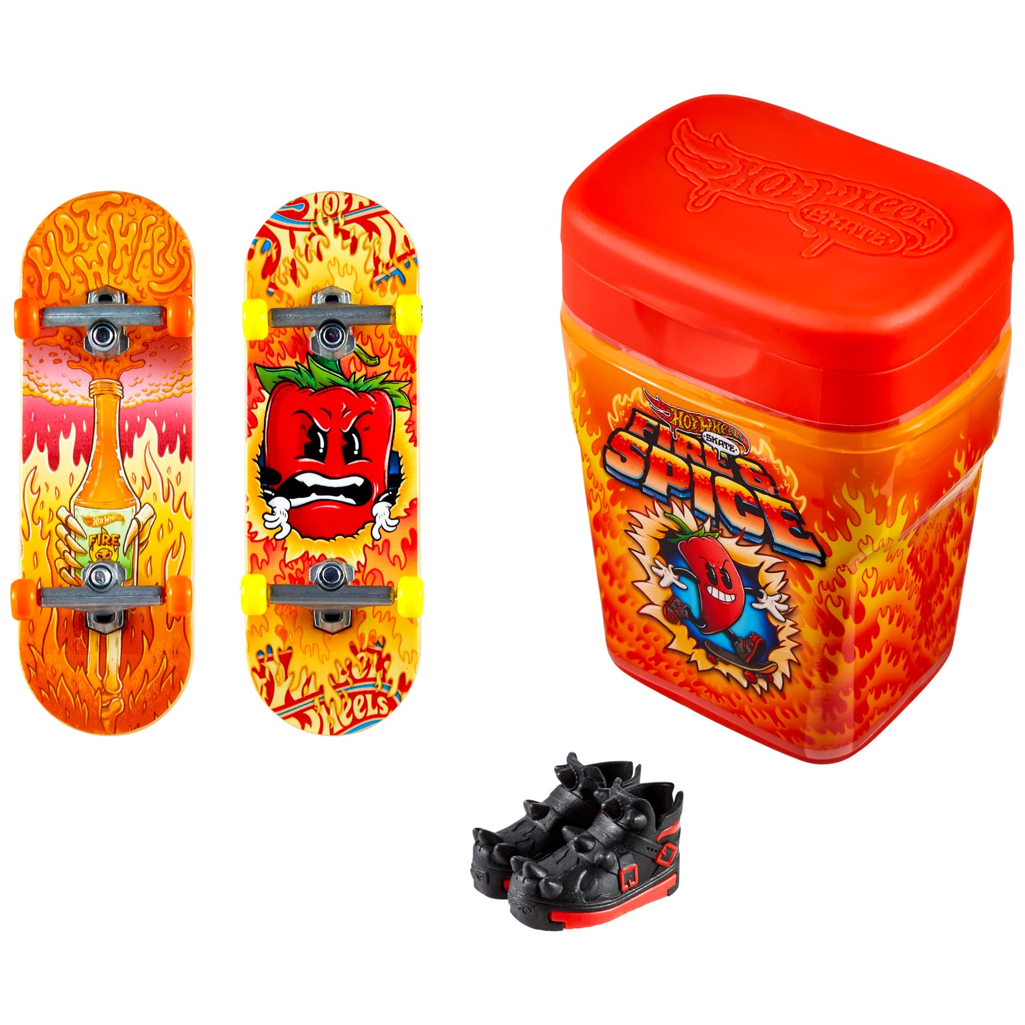 HOT WHEELS - Caixa de Pastilhas Fire and Spice HVK78 Skate